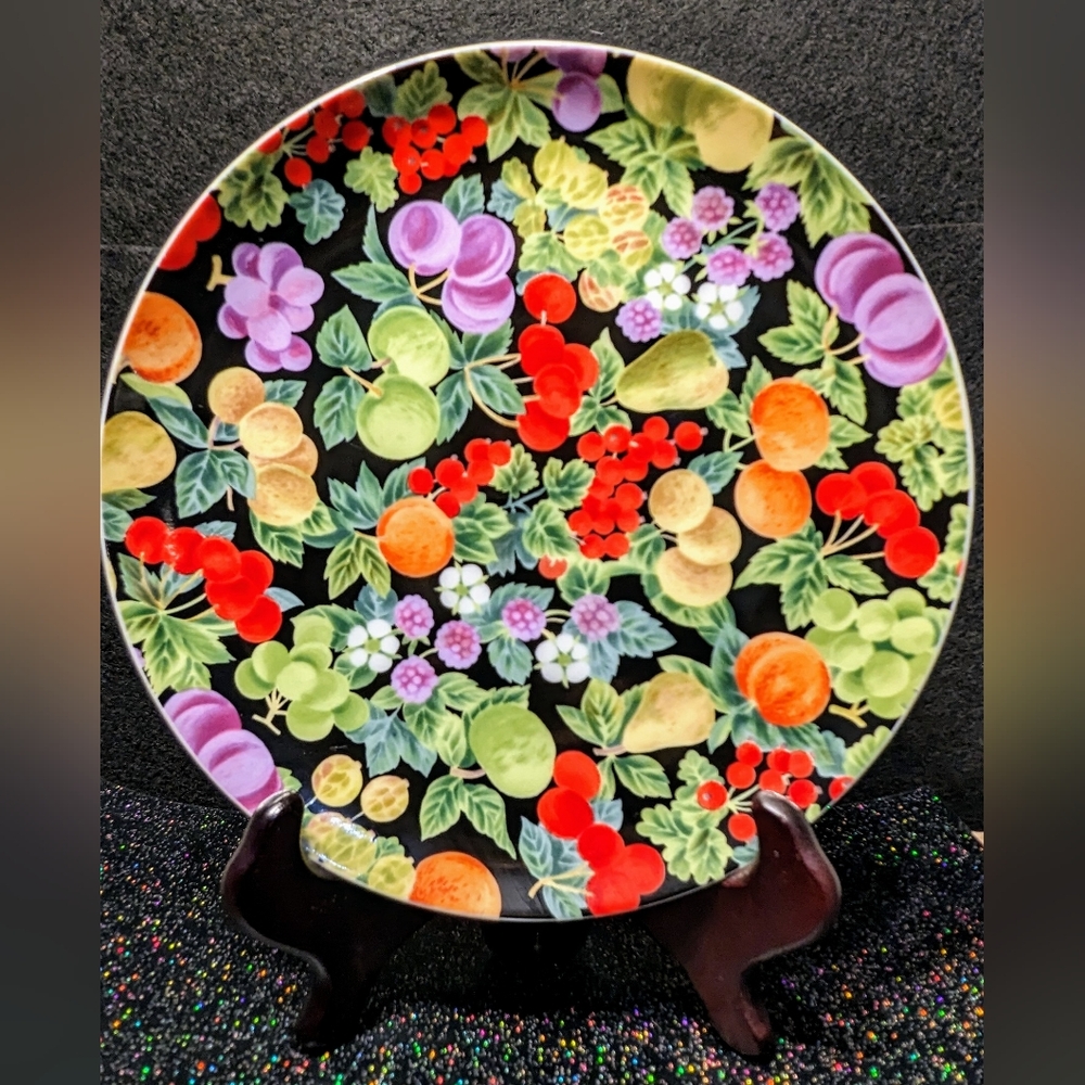 Vintage fruit plates